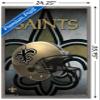 Trends International NFL New Orleans Saints - Helmet 16 Wall Poster, 22.375" x 34", Barnwood Framed Version view 3