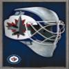 Trends International NHL Winnipeg Jets - Mask 16 Wall Poster, 14.725" x 22.375", Barnwood Framed Version view 1