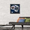 Trends International NHL Winnipeg Jets - Mask 16 Wall Poster, 14.725" x 22.375", Barnwood Framed Version view 2