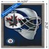 Trends International NHL Winnipeg Jets - Mask 16 Wall Poster, 14.725" x 22.375", Barnwood Framed Version view 3