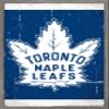 Trends International NHL Toronto Maple Leafs - Retro Logo 16 Wall Poster, 22.375" x 34", Barnwood Framed Version view 1