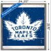 Trends International NHL Toronto Maple Leafs - Retro Logo 16 Wall Poster, 22.375" x 34", Barnwood Framed Version view 3
