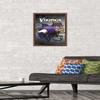 Trends International NFL Minnesota VIkings - Helmet 16 Wall Poster, 14.725" x 22.375", Mahogany Framed Version view 2