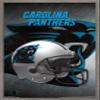Trends International NFL Carolina Panthers - Helmet 16 Wall Poster, 22.375" x 34", Barnwood Framed Version view 1