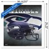 Trends International NFL Seattle Seahawks - Helmet 16 Wall Poster, 14.725" x 22.375", White Framed Version view 3
