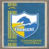 Trends International NFL Los Angeles Chargers - Retro Logo 17 Wall Poster, 22.375" x 34", Barnwood Framed Version view 1