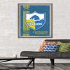 Trends International NFL Los Angeles Chargers - Retro Logo 17 Wall Poster, 22.375" x 34", Barnwood Framed Version view 2