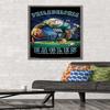 Trends International NFL Philadelphia Eagles - End Zone 17 Wall Poster, 22.375" x 34", Barnwood Framed Version view 2