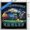 Trends International NFL Philadelphia Eagles - End Zone 17 Wall Poster, 22.375" x 34", Barnwood Framed Version view 3