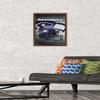 Trends International NFL Seattle Seahawks - Helmet 16 Wall Poster, 14.725" x 22.375", Mahogany Framed Version view 2