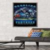 Trends International NFL Carolina Panthers - End Zone 17 Wall Poster, 22.375" x 34", Barnwood Framed Version view 2