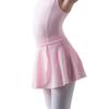 118243015 Kids Cross Front Ballet Skirt Pull on Mesh Dance Skirt (Light Pink, XL/C) view 1