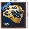 Trends International NHL Nashville Predators - Mask 16 Wall Poster, 14.725" x 22.375", Mahogany Framed Version view 3