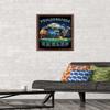 Trends International NFL Philadelphia Eagles - End Zone 17 Wall Poster, 14.725" x 22.375", Mahogany Framed Version view 2