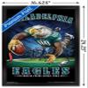 Trends International NFL Philadelphia Eagles - End Zone 17 Wall Poster, 14.725" x 22.375", Black Framed Version view 3