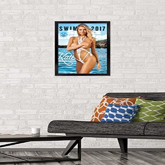 Trends International Sports Illustrated: Swimsuit Edition - Kate Upton Cover 17 Wall Poster, 14.725" x 22.375", Black Framed Version