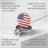 Amy Sport Funny Golf Ball Markers 2 Pack with 1 Magnetic Hat Clip, Assorted Cool Shapes Stylish Golf Accessories, Mark Attaches Easily to Cap Belt Golf Divot Tool for Men Women Golfer (USA Flag) view 3