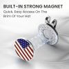 Amy Sport Funny Golf Ball Markers 2 Pack with 1 Magnetic Hat Clip, Assorted Cool Shapes Stylish Golf Accessories, Mark Attaches Easily to Cap Belt Golf Divot Tool for Men Women Golfer (USA Flag) view 4