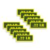 Ammo Can Labels 22LR Ammunition Decals Olive Drab Green Firearm Labels .22 LR 10 Pack Adhesive Vinyl 3"x1.15" #AG view 1