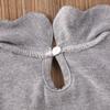 Liyamiee Toddler Baby Girls Basic Shirt Long Sleeve Solid Color Doll Collar Top Blouse Casual Tee Undershirt for Kids (Grey Polo Shirt, 6-12 Months) view 3