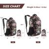 4Monster Hiking Daypack,Water Resistant Lightweight Packable Backpack for Travel Camping Outdoor (Flower Pink, 16L) view 3