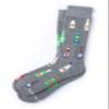 Alynn Mens Beer Bottle Party College Frats Socks Novelty Crew Carded Cotton Hipster Socks (1 Pair)
