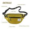 4Monster Hiking Waist Packs Portable,Water Resistant Fanny Pack Bags Lightweight with Adjustable Strap for Outdoor, Workout,Running,Hiking,Traveling,Biking,Camping and Fishing (Yellow green, 2L) view 2