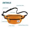 4Monster Hiking Waist Packs Portable,Water Resistant Fanny Pack Bags Lightweight with Adjustable Strap for Outdoor, Workout,Running,Hiking,Traveling,Biking,Camping and Fishing (Orange, 2L) view 2