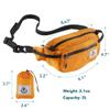 4Monster Hiking Waist Packs Portable,Water Resistant Fanny Pack Bags Lightweight with Adjustable Strap for Outdoor, Workout,Running,Hiking,Traveling,Biking,Camping and Fishing (Orange, 2L) view 3