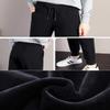 ZGZZ7 Women's Winter Warm Running Athletic Fleece-Lined Jogger Pants Warm Comfy Active Sweatpants (Black, Large) view 3