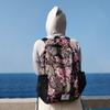 4Monster Hiking Daypack,Water Resistant Lightweight Packable Backpack for Travel Camping Outdoor (Flower Pink, 24L) view 4