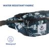 4Monster Hiking Waist Packs Portable,Water Resistant Fanny Pack Bags Lightweight with Adjustable Strap for Outdoor, Workout,Running,Hiking,Traveling,Biking,Camping and Fishing (Flower Blue, 2L) view 4