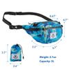 4Monster Hiking Waist Packs Portable,Water Resistant Fanny Pack Bags Lightweight with Adjustable Strap for Outdoor, Workout,Running,Hiking,Traveling,Biking,Camping and Fishing (Navy Blue, 2L) view 3