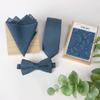 Spring Notion Boys' Linen Blend Bow Tie, Stormy Blue Small view 4