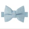 Spring Notion Boys' Linen Blend Bow Tie, Steel Blue Small view 1