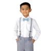 Spring Notion Boys' Linen Blend Bow Tie, Steel Blue Small view 3