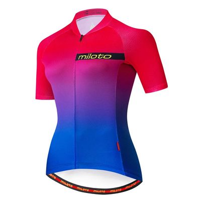 Uriah Women's Cycling Jersey Short Sleeve Reflective Light Red Size S(CN)