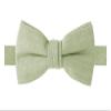 Spring Notion Boys' Linen Blend Bow Tie, Green Tea Small view 1
