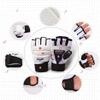 Baselay Half Finger Taekwondo Gloves, WTF Approved Muay Thai Sandbag Boxing Training Punching Bag Half Mitts Sparring Martial Arts Karate Fighting Glove for Men Women Kids (White, Small) view 2