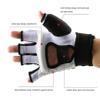 Baselay Half Finger Taekwondo Gloves, WTF Approved Muay Thai Sandbag Boxing Training Punching Bag Half Mitts Sparring Martial Arts Karate Fighting Glove for Men Women Kids (White, Small) view 4