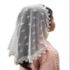 FANFAN Lace Church Veil Flower Girls Headcovering Bridal chapel veil (ivory clover) view 1