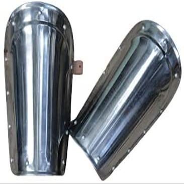 Armor Ready for Battle Steel Arm Bracers One Size Fit All - Silver Armour