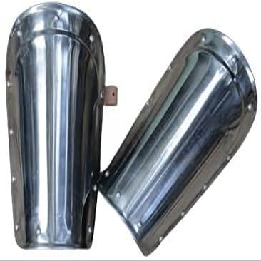 Armor Ready for Battle Steel Arm Bracers One Size Fit All - Silver Armour