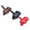 SHARROW 2Pcs Archery Finger Guard Leather Finger Tab Hunting Single Thumb Glove (Light Brown) view 1