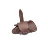 SHARROW 2Pcs Archery Finger Guard Leather Finger Tab Hunting Single Thumb Glove (Light Brown) view 2