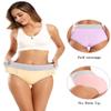 POKARLA Womens Cotton Underwear High Waist Full Coverage Briefs Soft Breathable Postpartum Panties Stretch Underpants Regular & Plus Size view 3