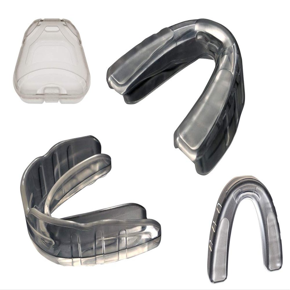 COOLLO SPORTS Boil and Bite Mouth Guard (Youth & Adult) SA Custom Fit Sport Mouthpiece for Basketball, Karate, Martial Arts, Wrestling, MMA (Free Case Included!) (Youth - Ages 10 & Below, 2-Pack)