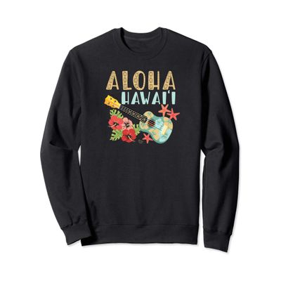 Aloha Hawaii Hawaiian Ukulele Sweatshirt