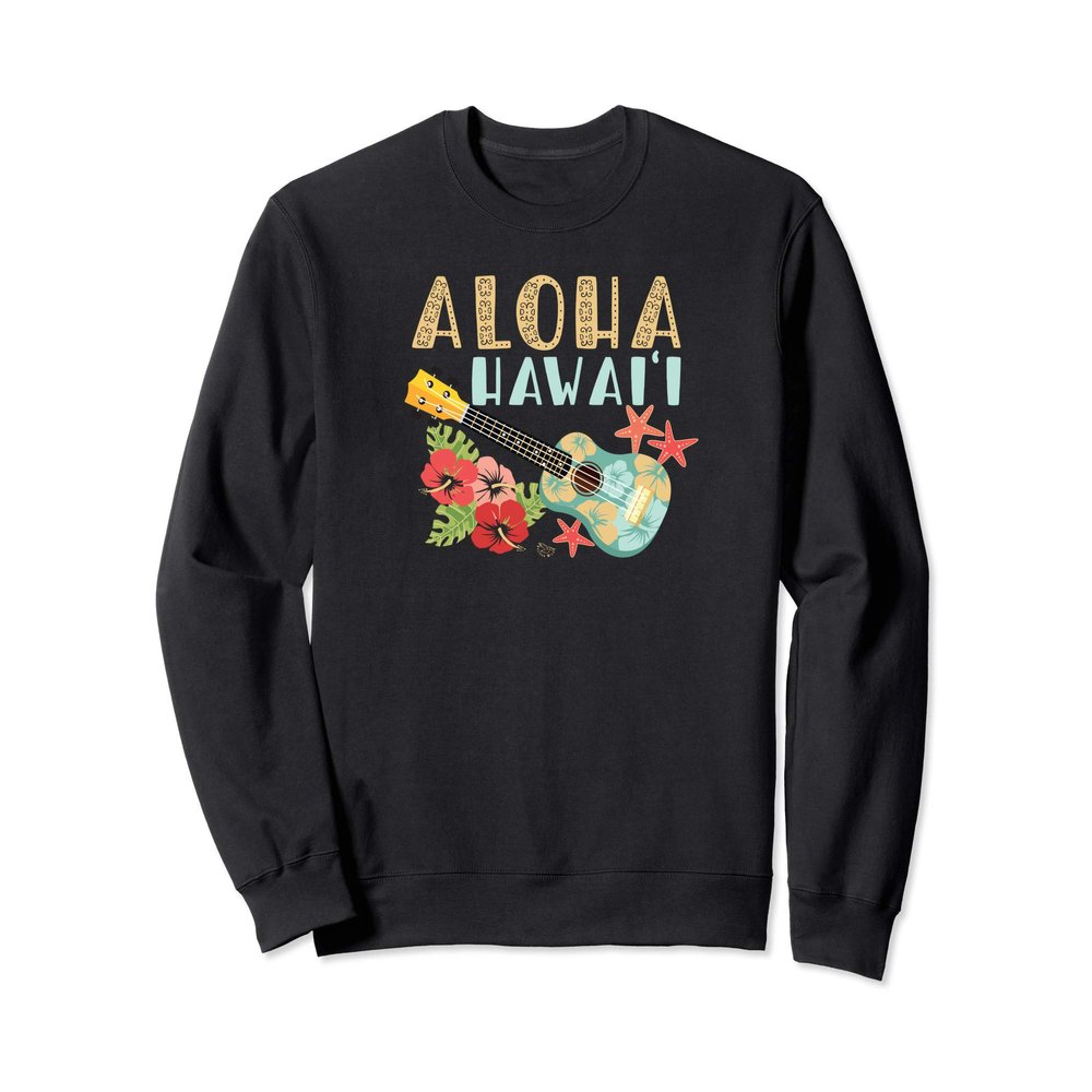 Aloha Hawaii Hawaiian Ukulele Sweatshirt