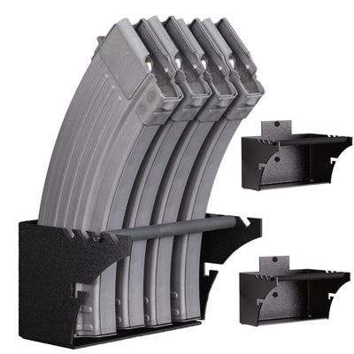 Hold Up Displays Universal Gun Magazine Storage Wall Mount Rack for All AR10, AR15, AK47, SKS, M4, Pistol Mags of All Calibers HD94-FW